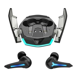 Celebrat W54 Black Bluetooth 5.3 Gaming Earbuds, 53ms Low Latency Wireless Headphones