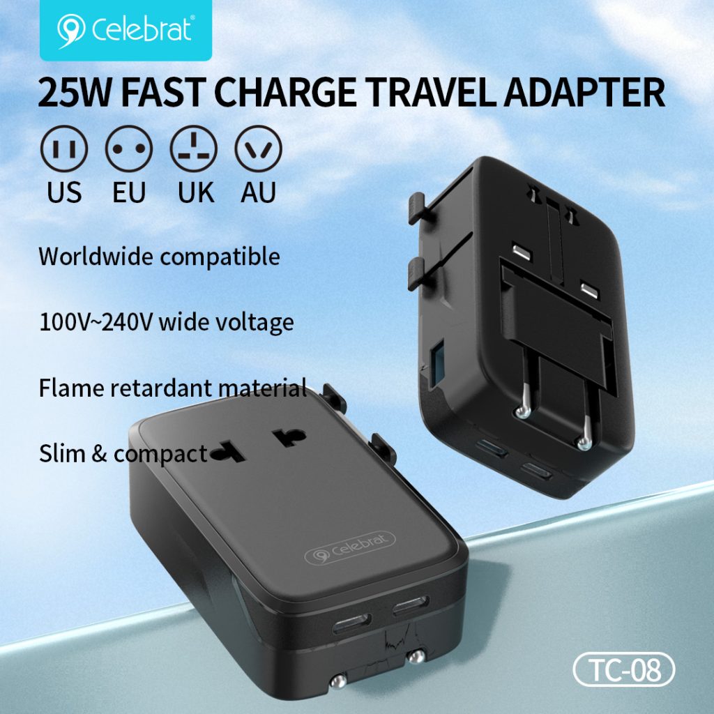 25W FAST CHARGE TRAVEL ADAPTER