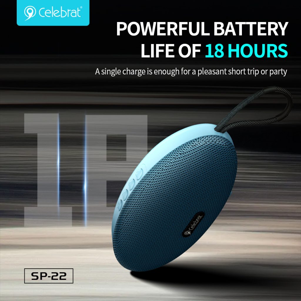 POWERFUL BATTERY
LIFE OF 18 HOURS