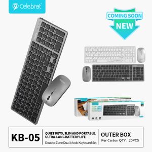 On-selling Celebrat KB-05 4-Device Wireless Keyboard & Mouse