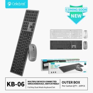 Celebrat KB-06 Wireless Silent Combo, 4-Device Switch Selling Point