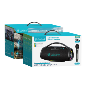 Wholesale Celebrat SP-34 300W Bluetooth Party Speaker Product Packaging