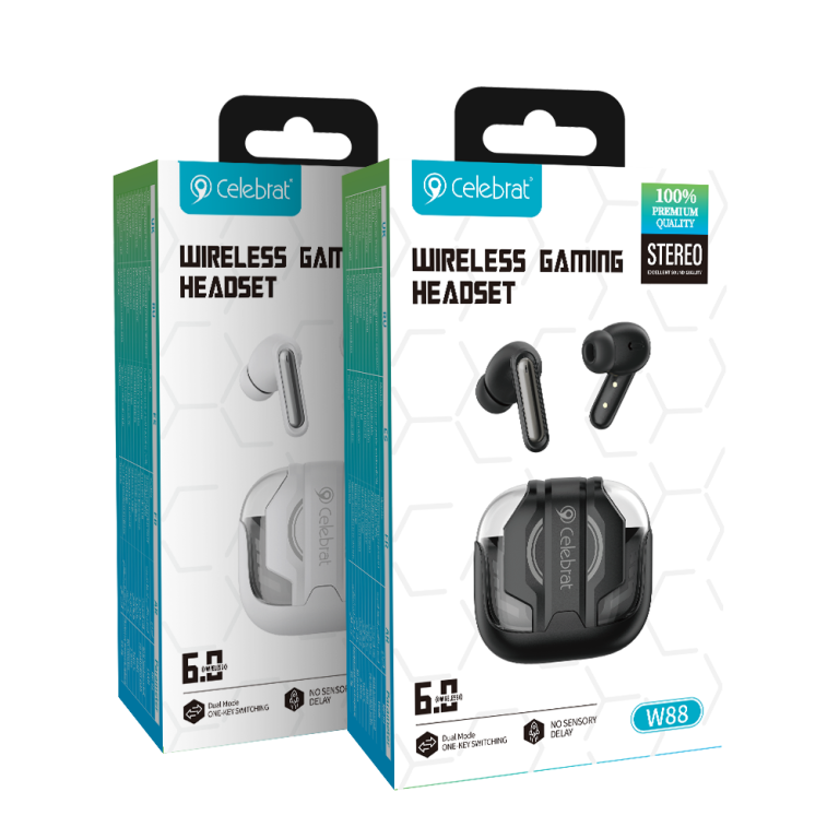 Celebrat W88 Low-Latency Gaming TWS Earbuds