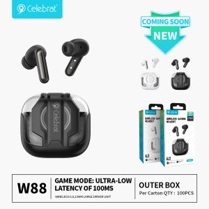 Celebrat W88 Low-Latency Gaming TWS Earbuds Selling Point