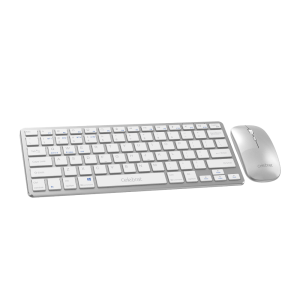 Celebrat White KB-04 Silent Wireless Keyboard & Mouse Combo