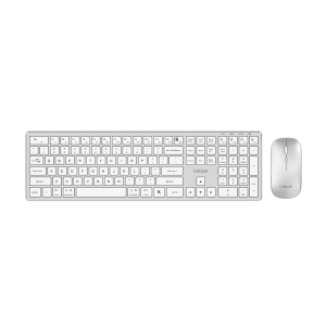 Celebrat White KB-06 Wireless Silent Combo, 4-Device Switch