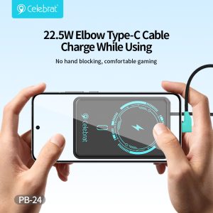 22.5W Elbow Type-C Cable Charge While Using