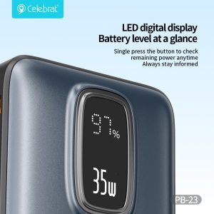 LED digital display Battery level at a glance
