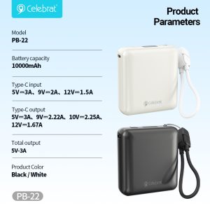 Celebrat Wholesale Only PB-22 Mini Power Bank Product Parameters