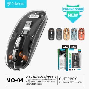 Hot-selling Celebrat MO-04 Wholesaler Silent 4‑DPI Wireless Mouse
