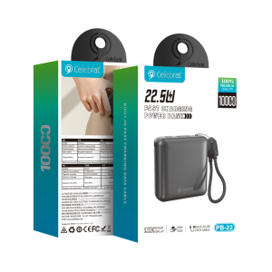 Celebrat Wholesale Only Black PB-22 Mini Power Bank Product Packaging