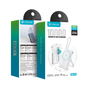 Celebrat White PB-24 22.5W MagSafe Power Bank For Wholesale Product Packaging