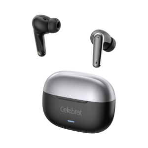 Celebrat Black W85 Hybrid ANC & ENC Earbuds For Bulk