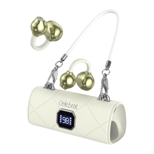 Celebrat Wholesale Beige W87 Low Leakage Open Ear Clip TWS Earbuds
