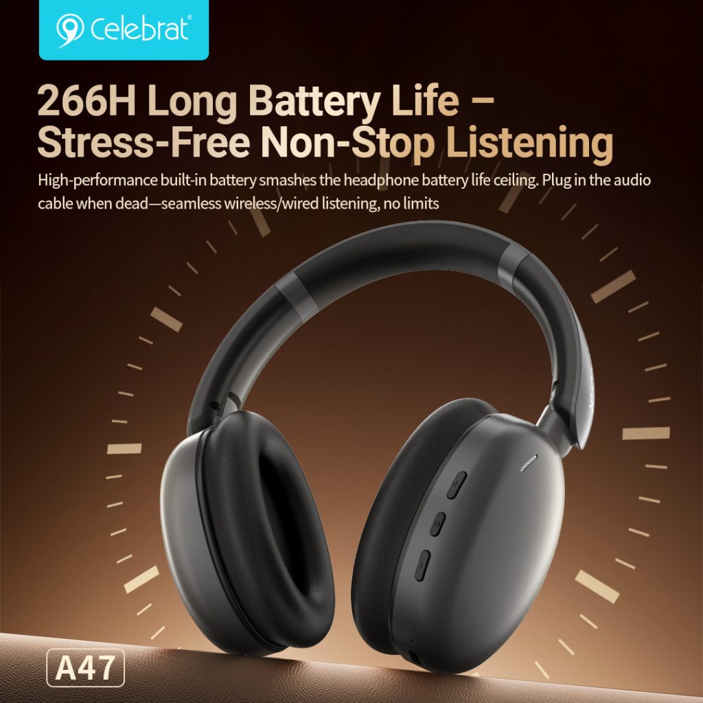266H Long Battery Life -Stress-Free Non-Stop Listening