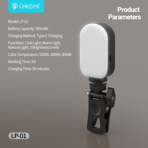 Celebrat LP-01 Mini Fill Light Product Parameters