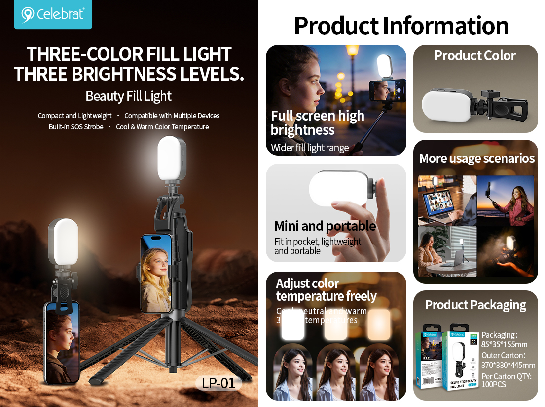 Celebrat LP-01 Mini Fill Light Product Information