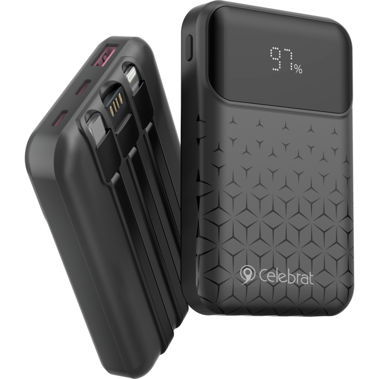 Celebrat PB-25 22.5W Power Bank with LED & 3 Cables
