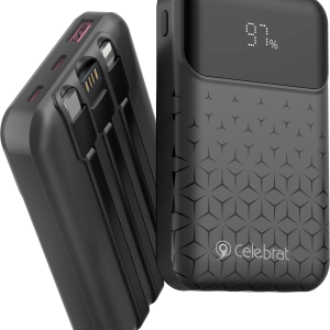 Celebrat PB-25 22.5W Power Bank with LED & 3 Cables