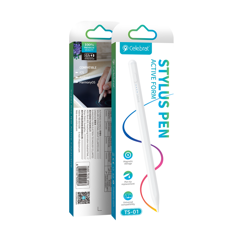 Celebrat TS-01 Magnetic Stylus Pen Product Packaging