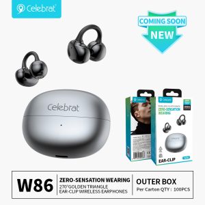 Celebrat W86 Painless Ear Clip TWS Wholesale – Ergonomic 270° Fit & Immersive Sound