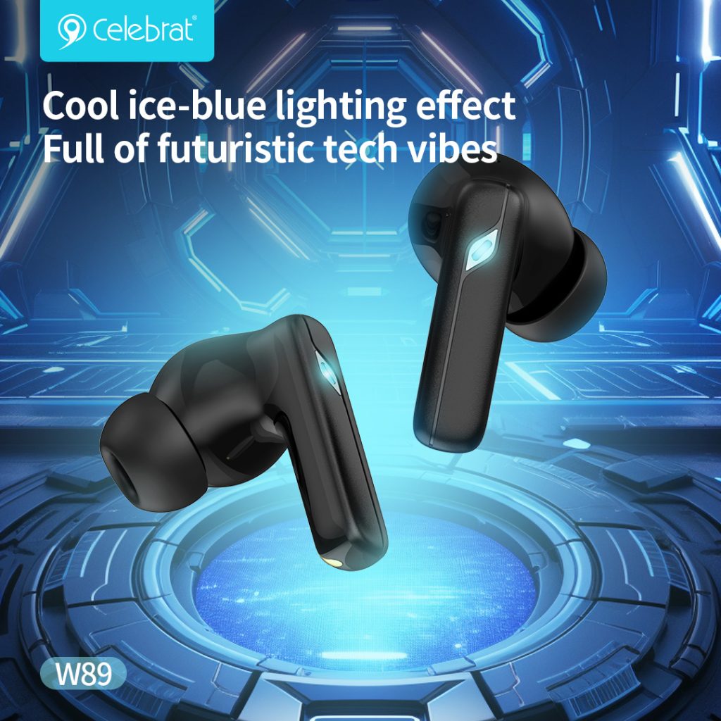 Cool ice-blue lighting effect
Full of futuristic tech vibes