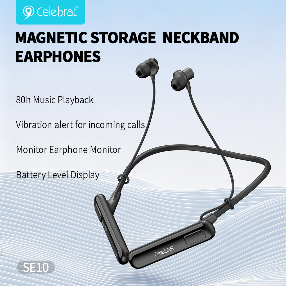SE10 Sports Bluetooth Headphones with 80-Hour Battery Life