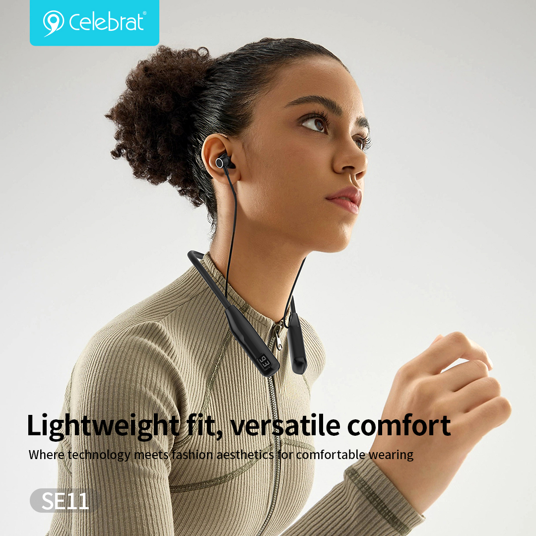 SE11 Neckband Bluetooth Sports Headphones with 100-Hour Battery Life