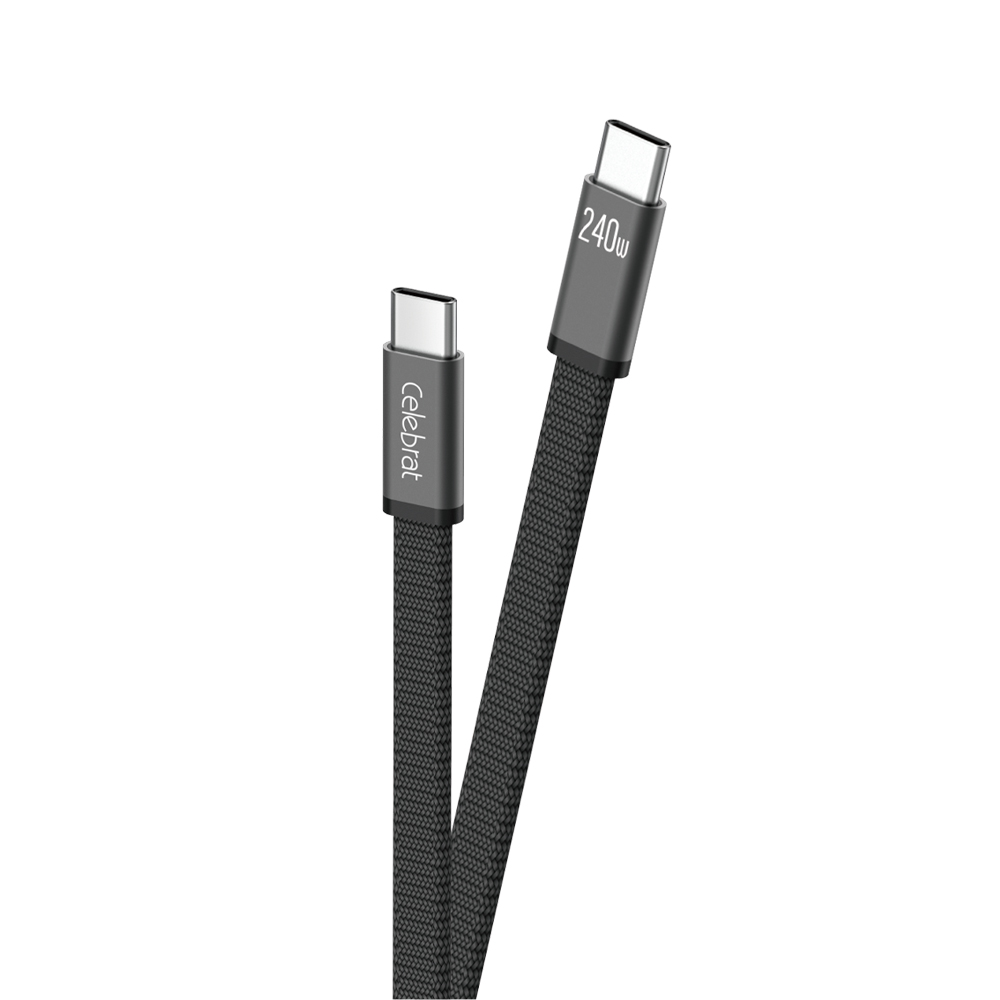 CB‑42 / CB‑43 Series 240W Fast‑Charge Braided USB‑C Cable (Type‑C to Type‑C) – Extreme Charging, Efficient Data Transfer