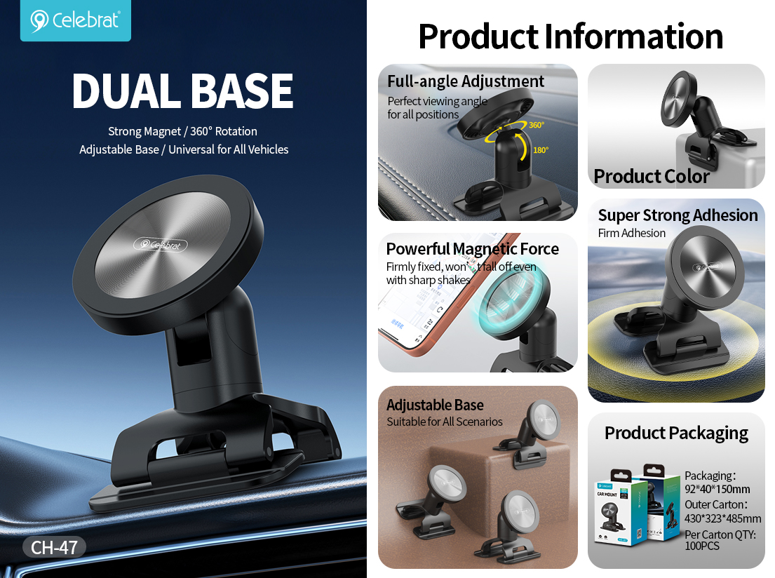 HC-47 Magnetic Car Phone Mount